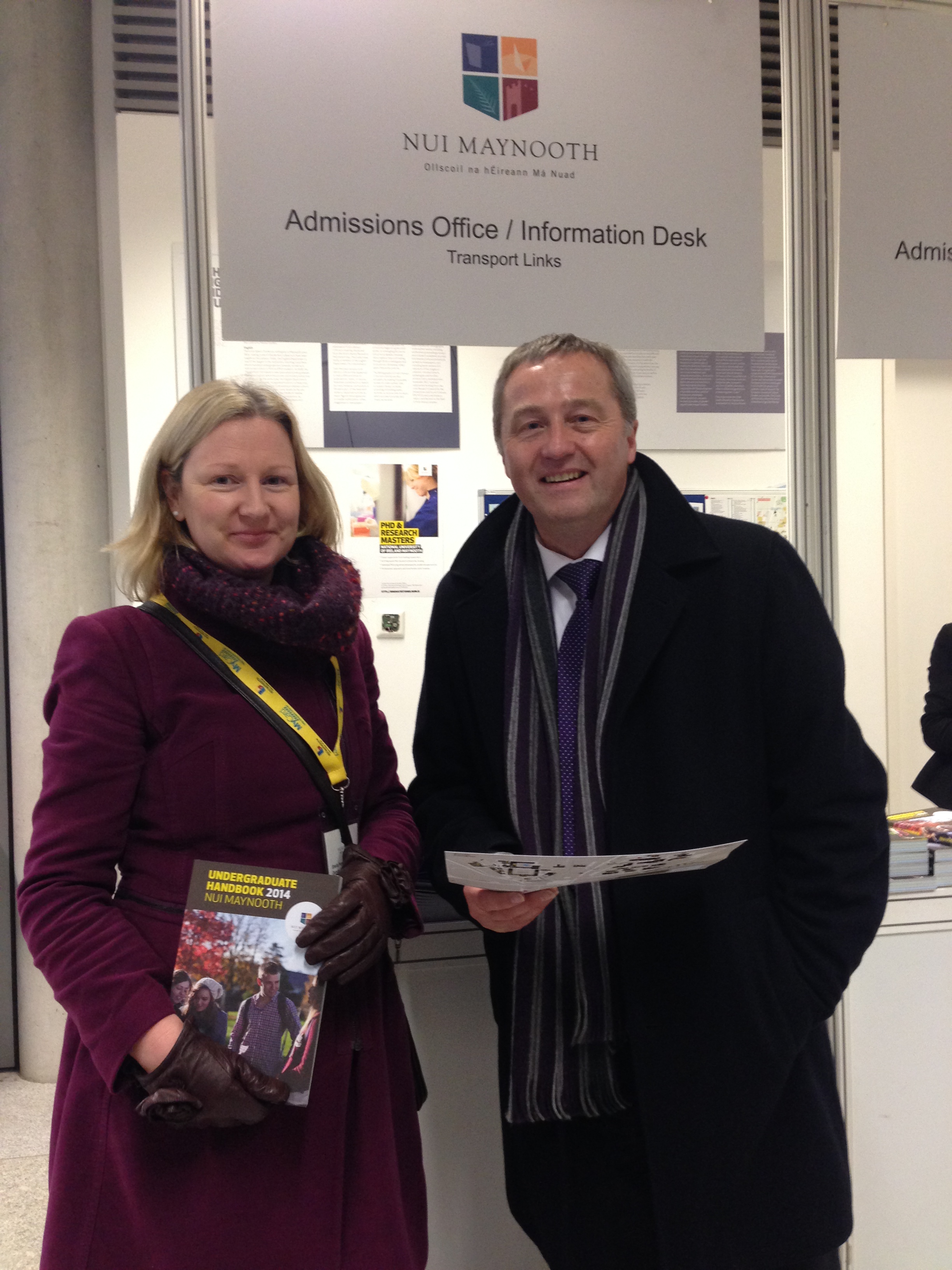 Admissions Officer Dr. John McGinnity with his deputy Sheila Purcell