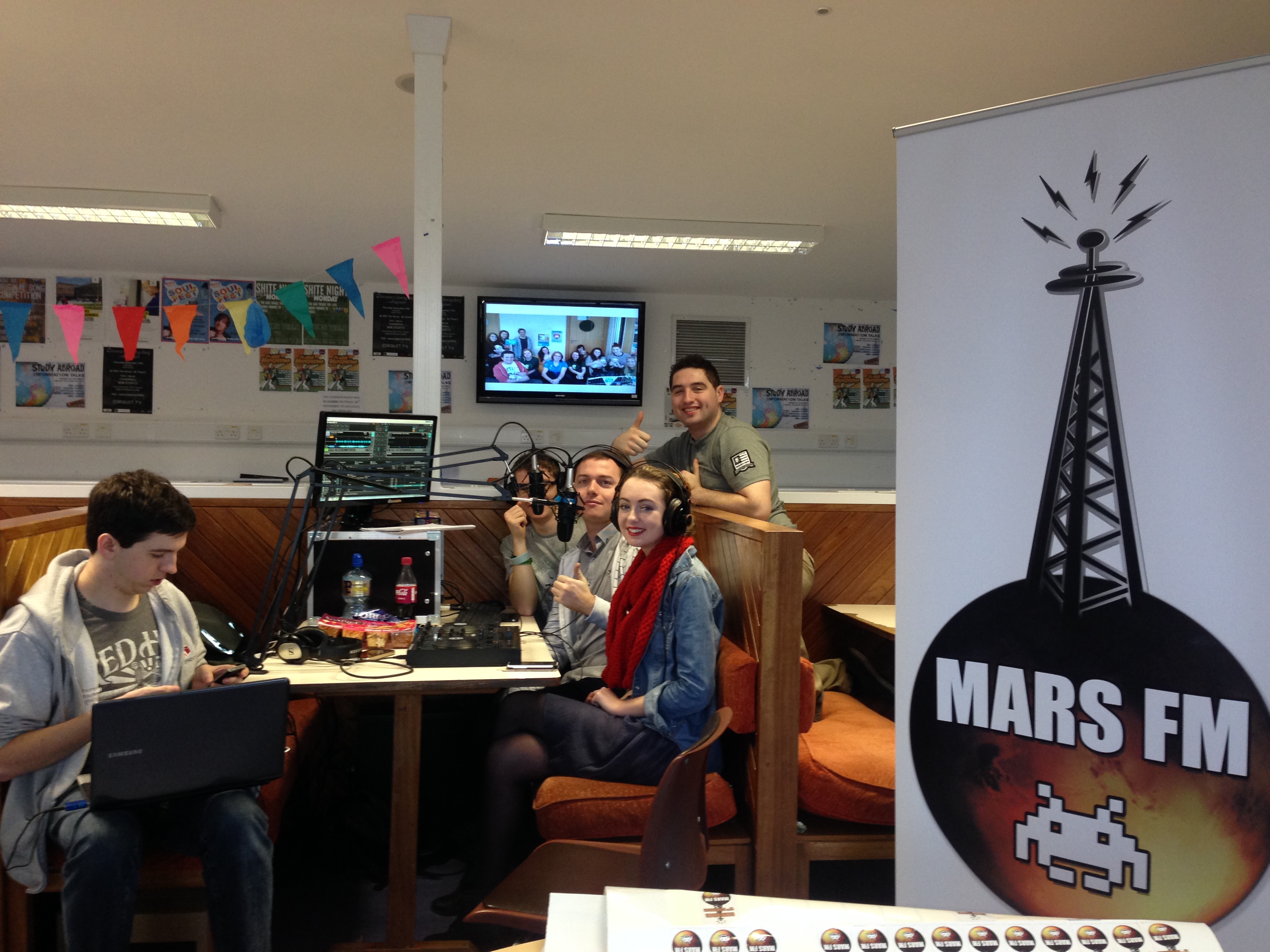 Mars FM broadcasting during Open Day