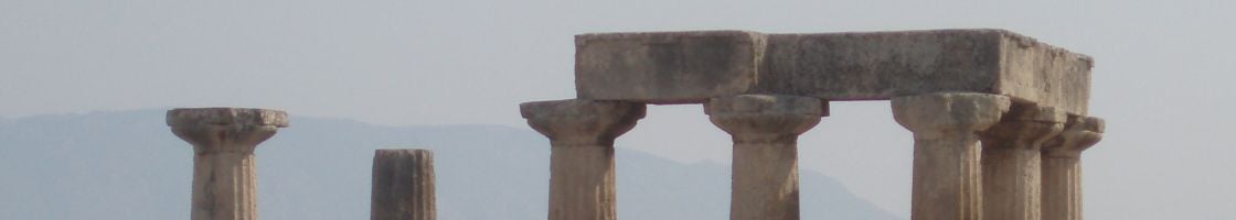 Greek temple at ancient Corinth