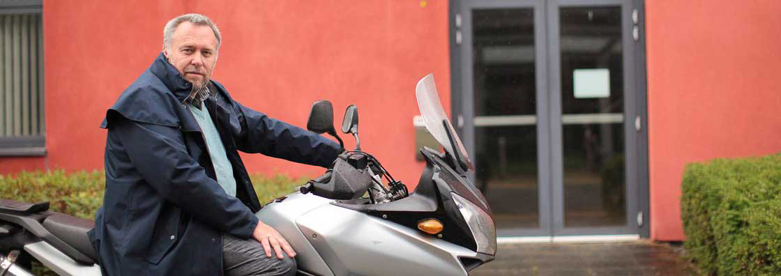 German - Jeff Morrison on Motor Cycle - Maynooth University