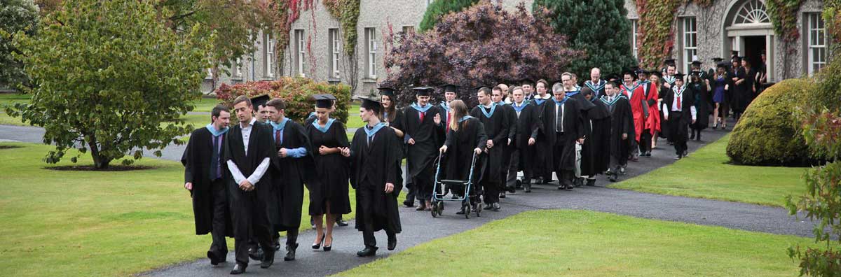 Graduation Procession - Graduates Walking Out  - Maynooth University