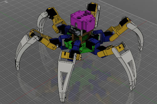 3d-CAD representation of a robot