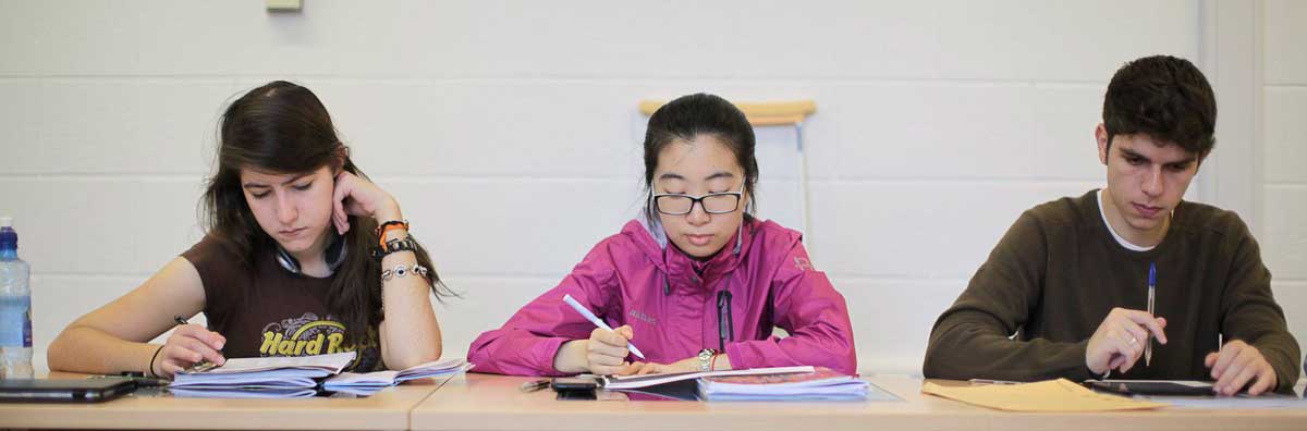 Language Centre - Students Writing Lecture Notes - Maynooth University