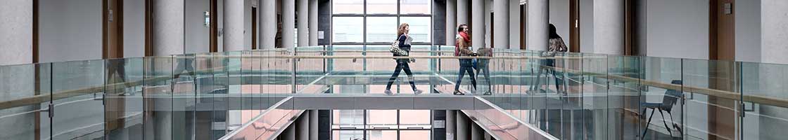 Communications&Marketing - Iontas glass staircase - Maynooth University