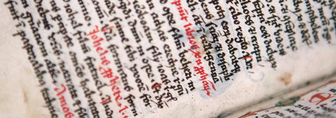 Old open book - detail - Maynooth University