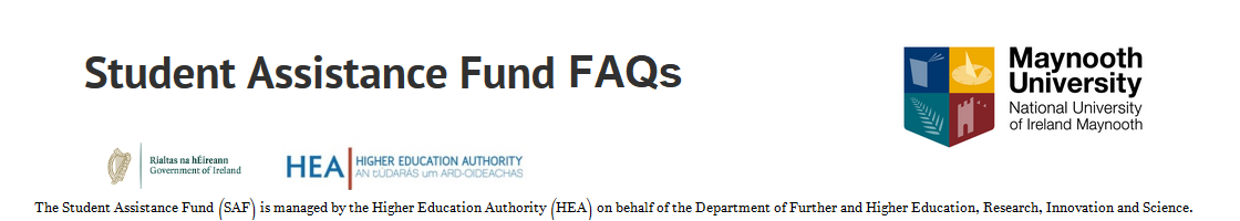 SAF FAQ Banner