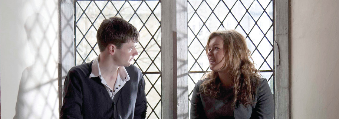 Students in cloisters - Maynooth University