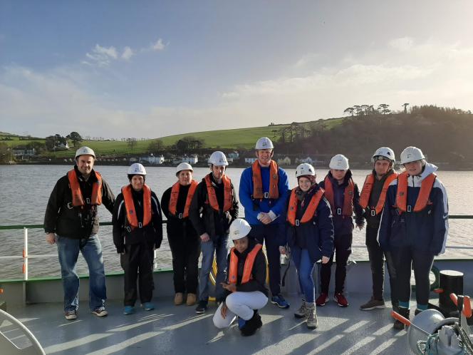 MScGIS &Remote Sensing students marine mapping in Cork Harbour