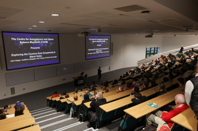 Space week event audience in a lecture theatre
