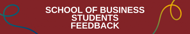 School of business student feedback