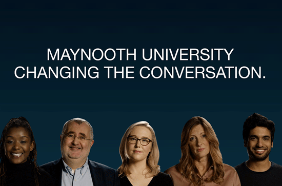 Profile photos of MU staff and students on a dark blue background