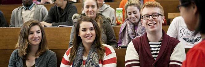 Communications & Marketing - Students in Lecture Theatre - Maynooth University