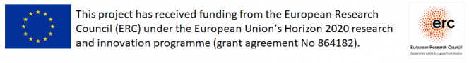 This project has received funding from the European Research Council (ERC) under the European Union’s Horizon 2020 research and innovation programme (grant agreement No 864182)