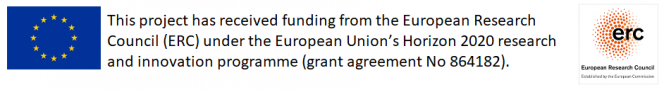 This project has received funding from the European Research Council (ERC) under the European Unnion's Horizon 2020 research and innovation programme (grant agreement No 864182).