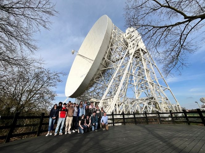 Group photo at Lovell Telescope March 20 2025