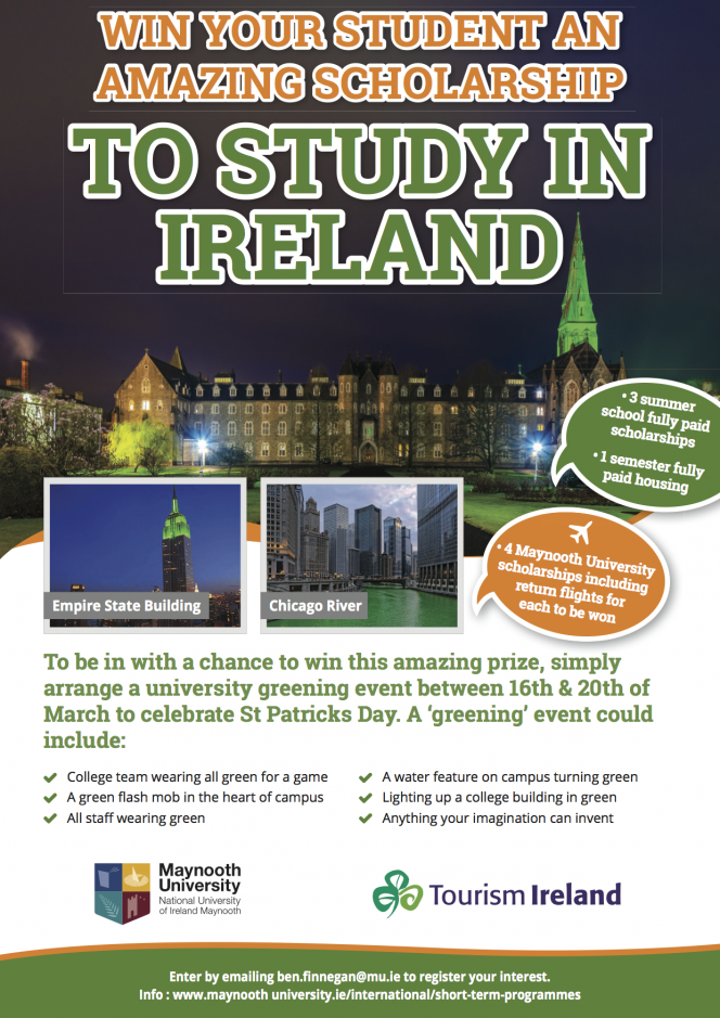 IO_MU Tourism Ireland Scholarship for US students 2020