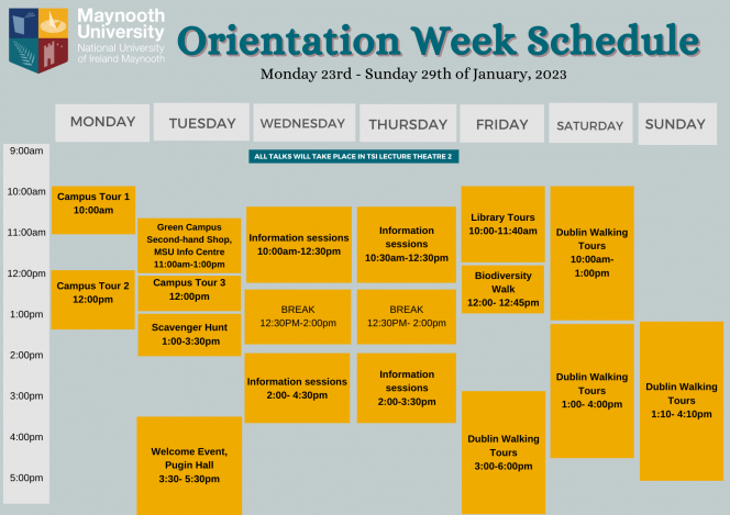 Maynooth University International Orientation January 2023