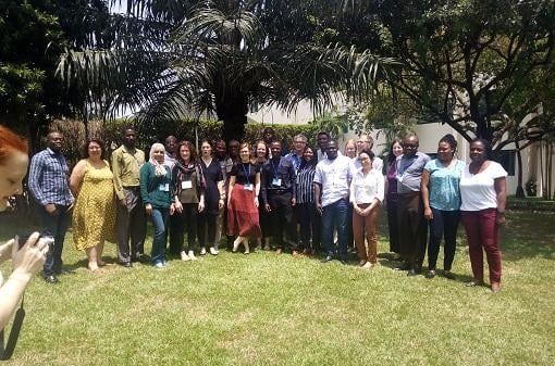 Group photo of Rebecca Murphy with the Perform2Scale Consortium Members