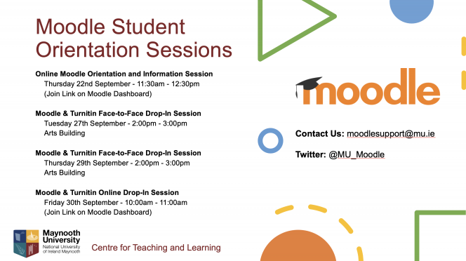 Moodle Orientation Sessions for Students 2022