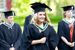 Graduation 2012 - female in procession - Maynooth University