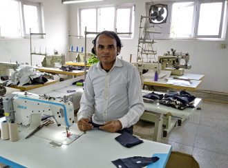 Image of worker in garment factory, Nepal