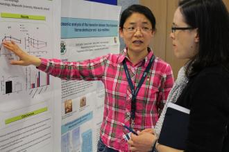 Poster Viewing Dr Bingwei Wang, Dr. Emmanuelle Graciet