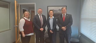 IO_Dr. Yana Cornish (Director of Global Education), Dr. Emmanuel Kypraios, Claire Doran, and Dr. Martin Kagel (Associate Provost, Global Engagement), at the University of Georgia (UGA)