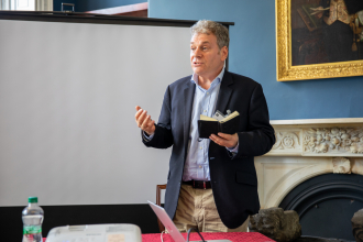 David Shankland, RAI, speaking at the Irish Anthropology Day