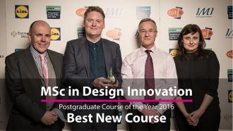 MSc in Design Innovation Best New Course Award 2016