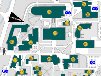 MU Campus Map Section September 2022