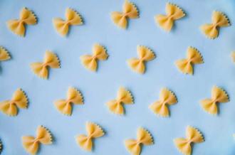 Farfalle pasta bows