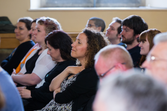 Crowd at Just Auden's Silly Yeats