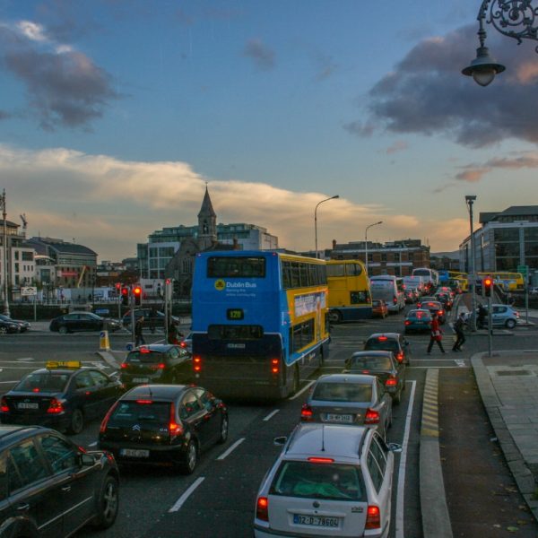 traffic jam in Dublin city