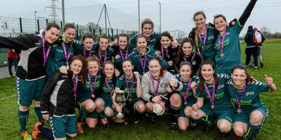 Soccer - Winning Ladies Team 2015 - Maynooth University