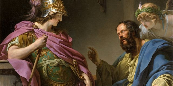 Alcibiades being taught by Socrates Francois-Andre Vincent