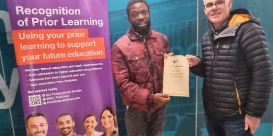 Taught Masters Scholar Alex Kayee recognised for RPL