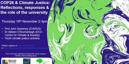 COP26 & Climate Justice: Reflections, responses & the role of the university