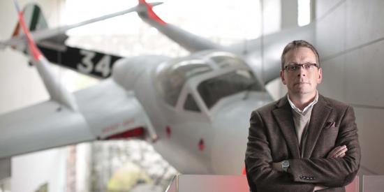 History - Ian Speller with Military Plane - Maynooth University