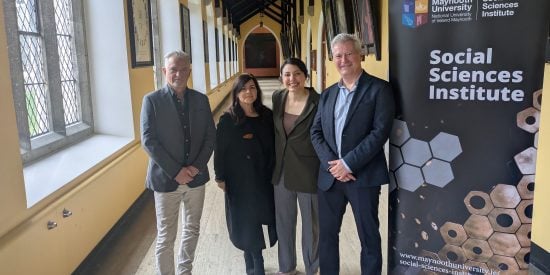 Group photo of Prof John Johston, Laura Thornton, Dr Dilara Demir Bloom, Dr Iain Macdonald