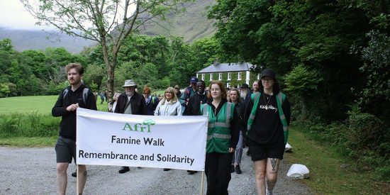 people setting out on the Afri famine walk 2023