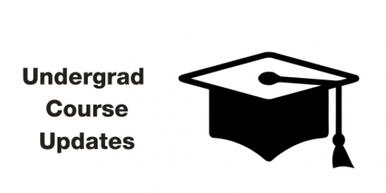 Undergrad course update