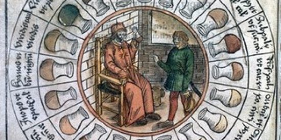 Urine Chart, Epiphaniae medicorm, 1506.U. Binder. Source: Wellcome Collection