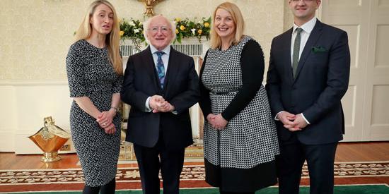 President Higgens, Dr Joanna Masterson, Dr Eoin McNamee