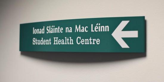 Student health centre - Sign 1 general - Maynooth University