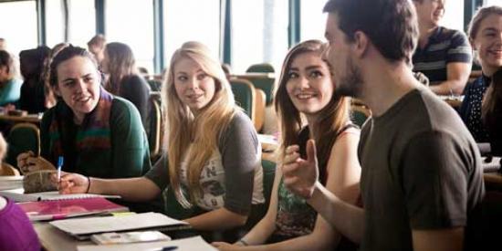 Communications & Marketing - Students in class - Maynooth University