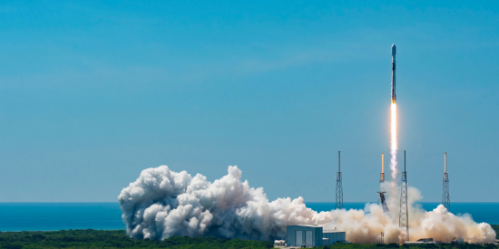 rocket launch at cape canaveral florida