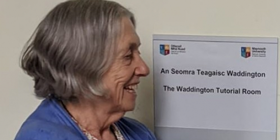 Dr Shelagh Waddington at the Opening of the Waddington Tutorial Room