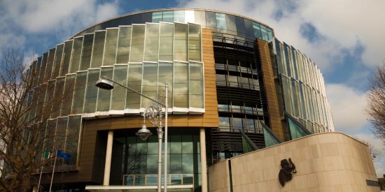 colour image of the criminal courts of justice dublin ireland 