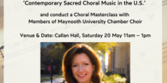 Alicia W. Walker will conduct a masterclass with the Maynooth Chamber Choir