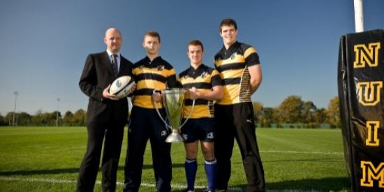 rugby - president with heineken cup- nui maynooth